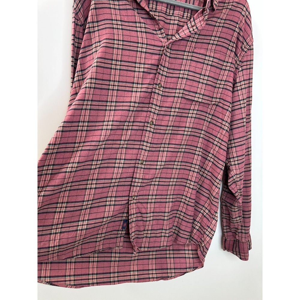 Faherty Movement Featherweight Twill Shirt Mountain View Plaid Button Men's XXL - Picture 4 of 13